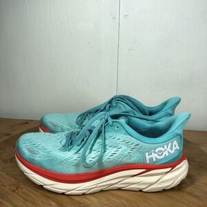 Hoka Clifton 8 womens size 8.5 shoes blue athletic running sneakers